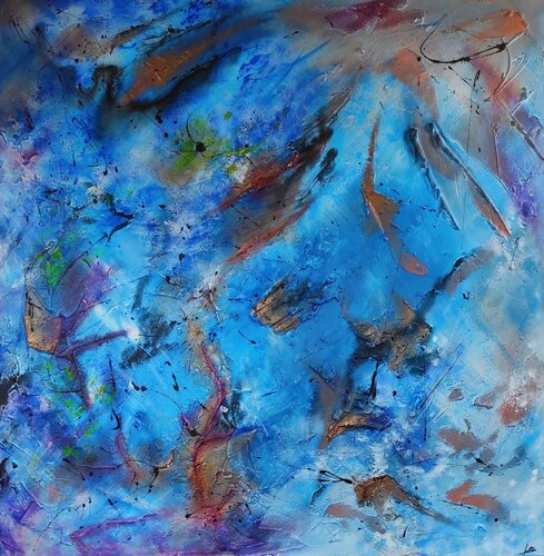 Céleste by Julien Abstrait, Painting for Sale on Select