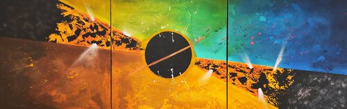 Entre deux mondes by Julien Abstrait, Painting for Sale on Select