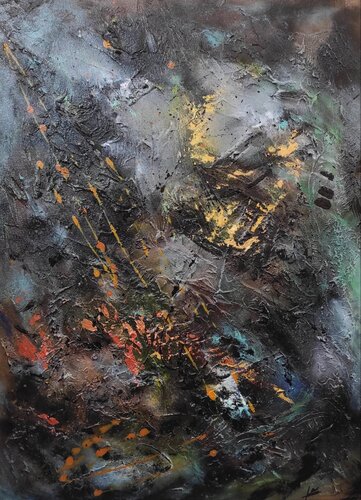 L'abîme by Julien Abstrait, Painting for Sale on Select