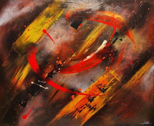 Dans l'ombre by Julien Abstrait, Painting for Sale on Select