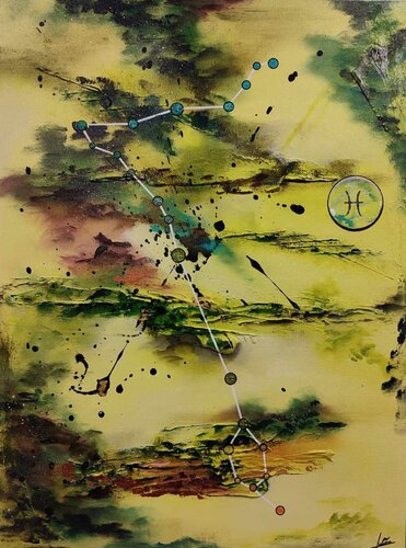 Pisces 1 by Julien Abstrait, Painting for Sale on Select