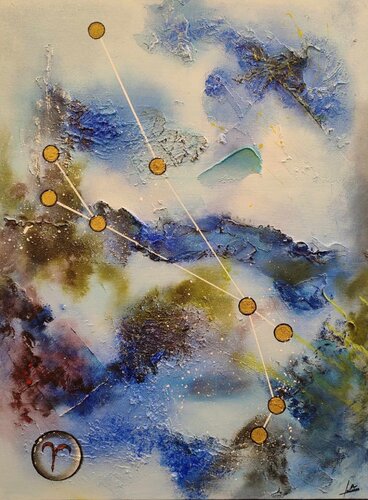 Aries 1 by Julien Abstrait, Painting for Sale on Select