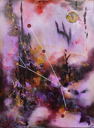 Aries 3 by Julien Abstrait, Painting for Sale on Select
