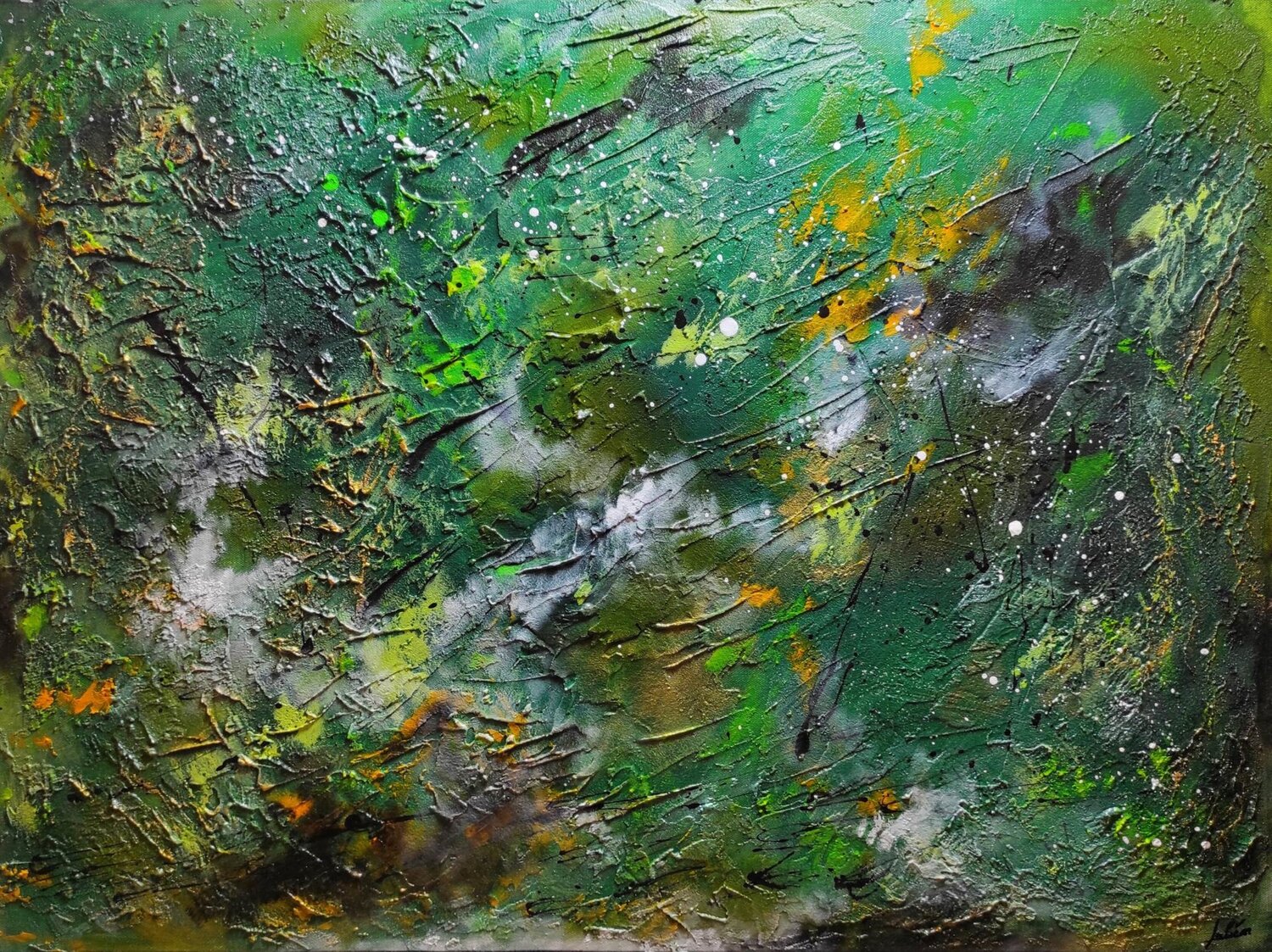 Renouveau Julien Abstrait Original painting for sale