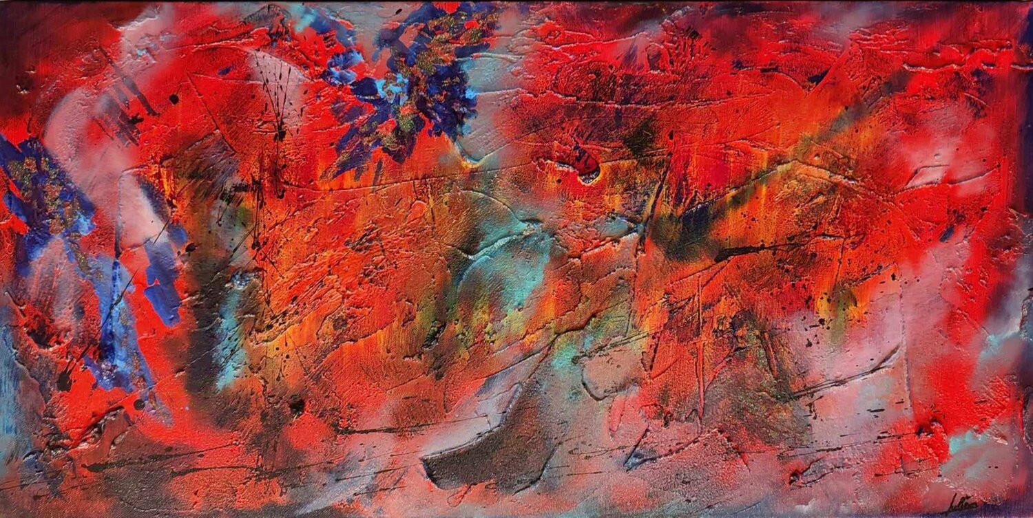 Pompéï Julien Abstrait Original painting for sale