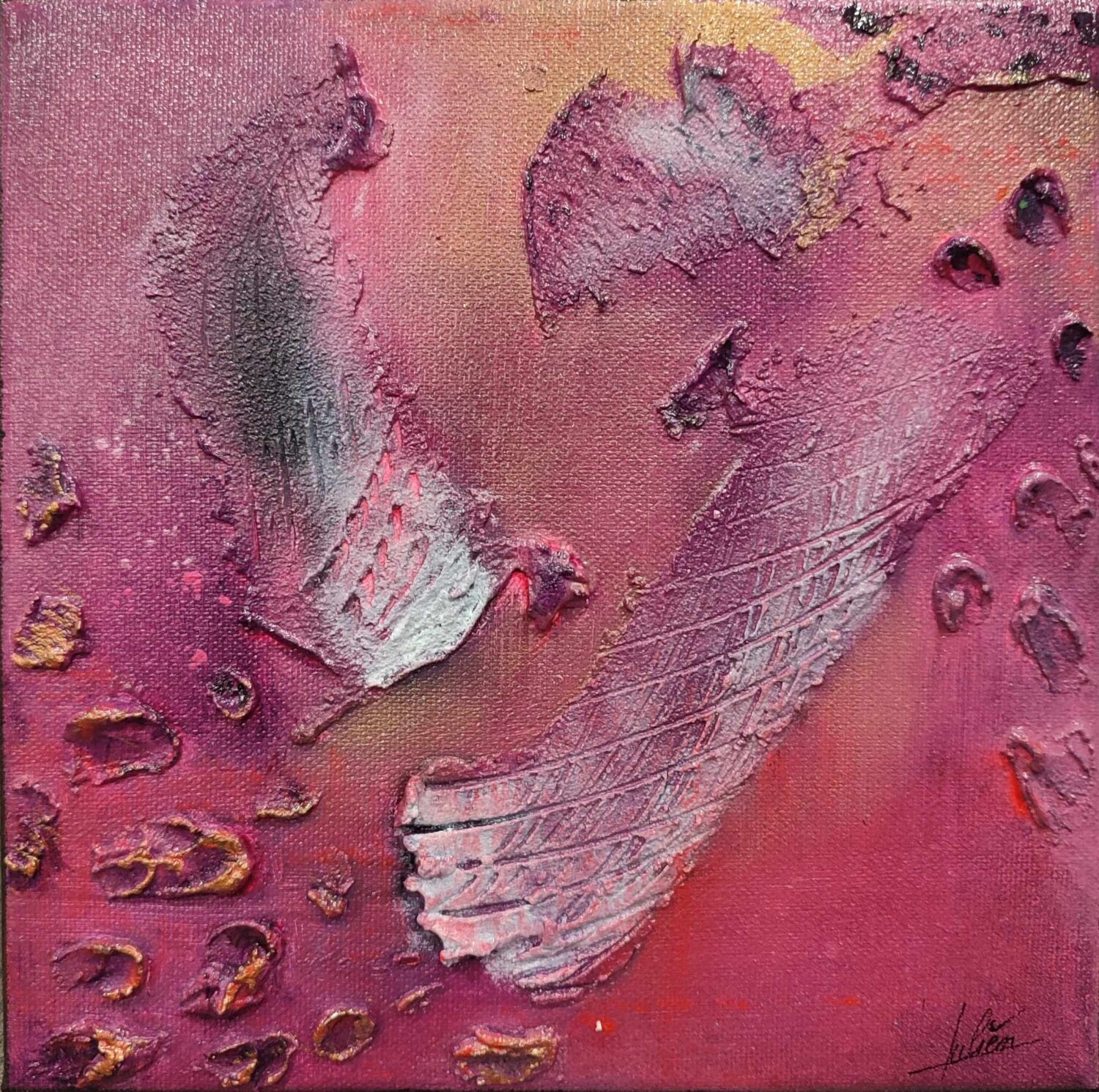 Douce ivresse Julien Abstrait Original painting for sale