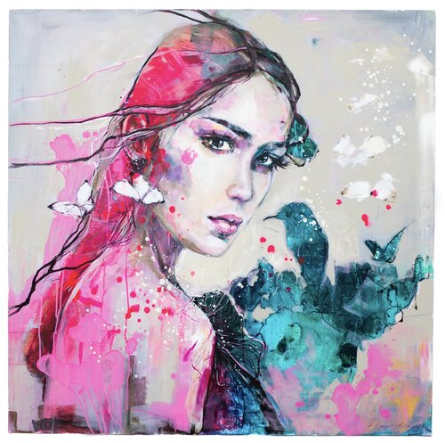 " THERE ARE DEVILLISH THOUGHTS EVEN IN THE MOST ANGELIC HEAD... " by Sylwia Kalinowska, Painting for Sale on Select
