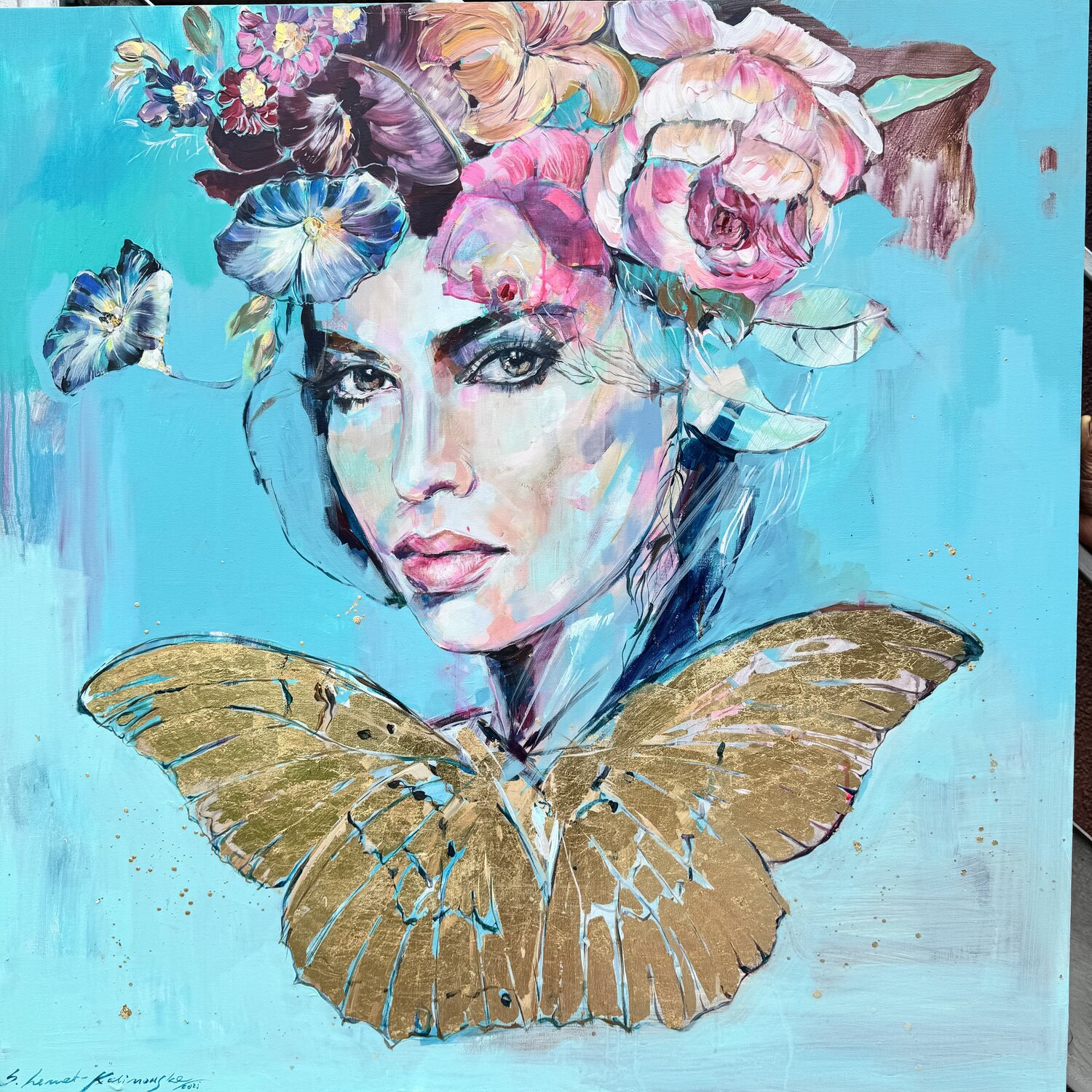 SKRZYDŁA KOBIECEJ MOCY Sylwia Kalinowska Original painting for sale