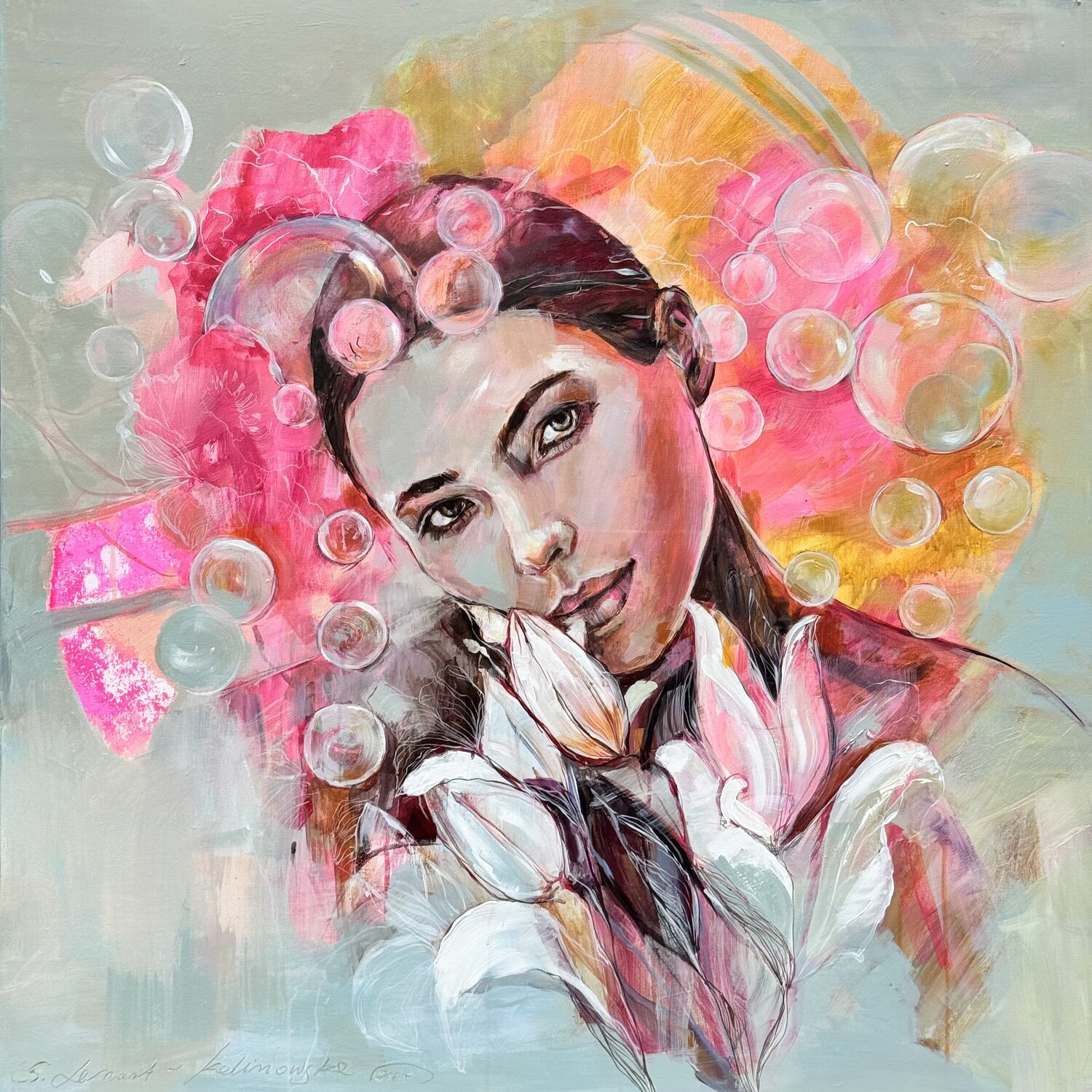„KOCHAŁEŚ MNIE, ZANIM MNIE ZOBACZYŁEŚ... " Sylwia Kalinowska Original painting for sale