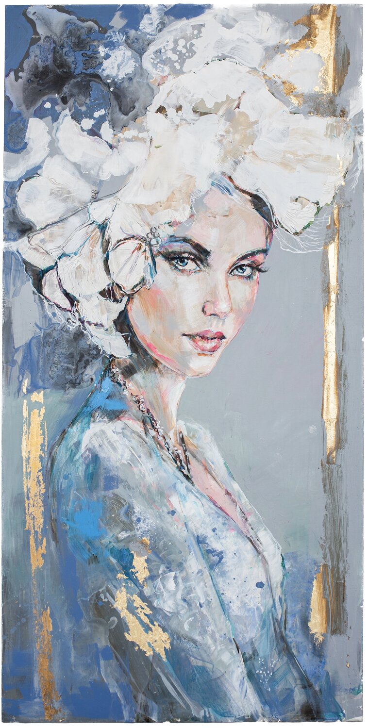 "YOU ARE HEAVEN ... EVERYTHING ELSE IS JUST WEATHER ... " Sylwia Kalinowska Original painting for sale