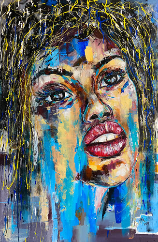 African princess by Volodymyr (Vladimir) Nezdiimynoha (Nezdiymynoga), Painting for Sale on Select