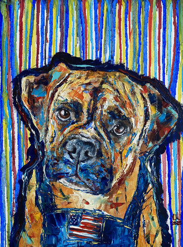 The Boxer by Volodymyr (Vladimir) Nezdiimynoha (Nezdiymynoga), Painting for Sale on Select