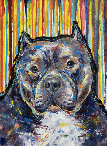 American Bully by Volodymyr (Vladimir) Nezdiimynoha (Nezdiymynoga), Painting for Sale on Select