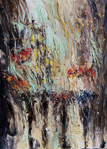 Rainy day von Volodymyr (Vladimir) Nezdiimynoha (Nezdiymynoga), Malerei kaufen auf Select