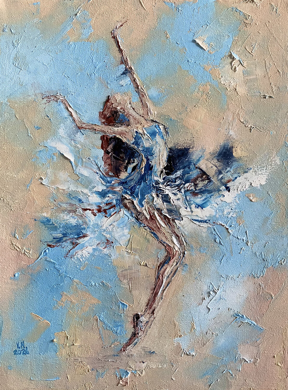 Ballerina 43 Volodymyr (Vladimir) Nezdiimynoha (Nezdiymynoga) Original painting for sale