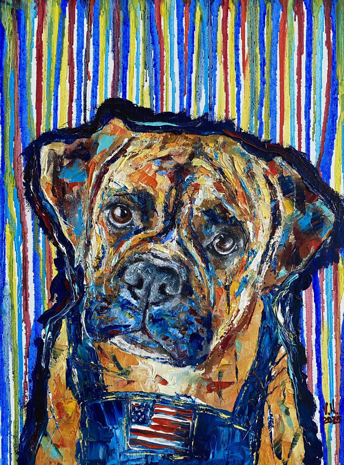 The Boxer Volodymyr (Vladimir) Nezdiimynoha (Nezdiymynoga) Original painting for sale