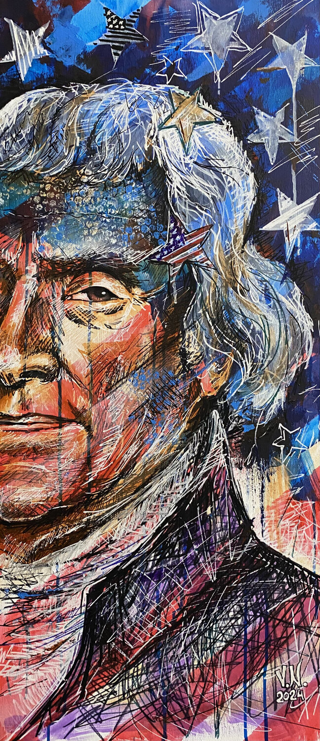 Thomas Jefferson Volodymyr (Vladimir) Nezdiimynoha (Nezdiymynoga) Original painting for sale