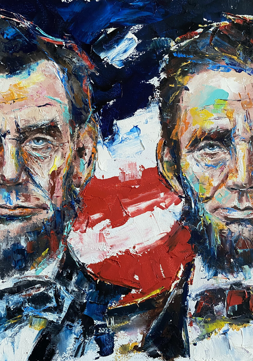 Abraham Lincoln Volodymyr (Vladimir) Nezdiimynoha (Nezdiymynoga) Original painting for sale