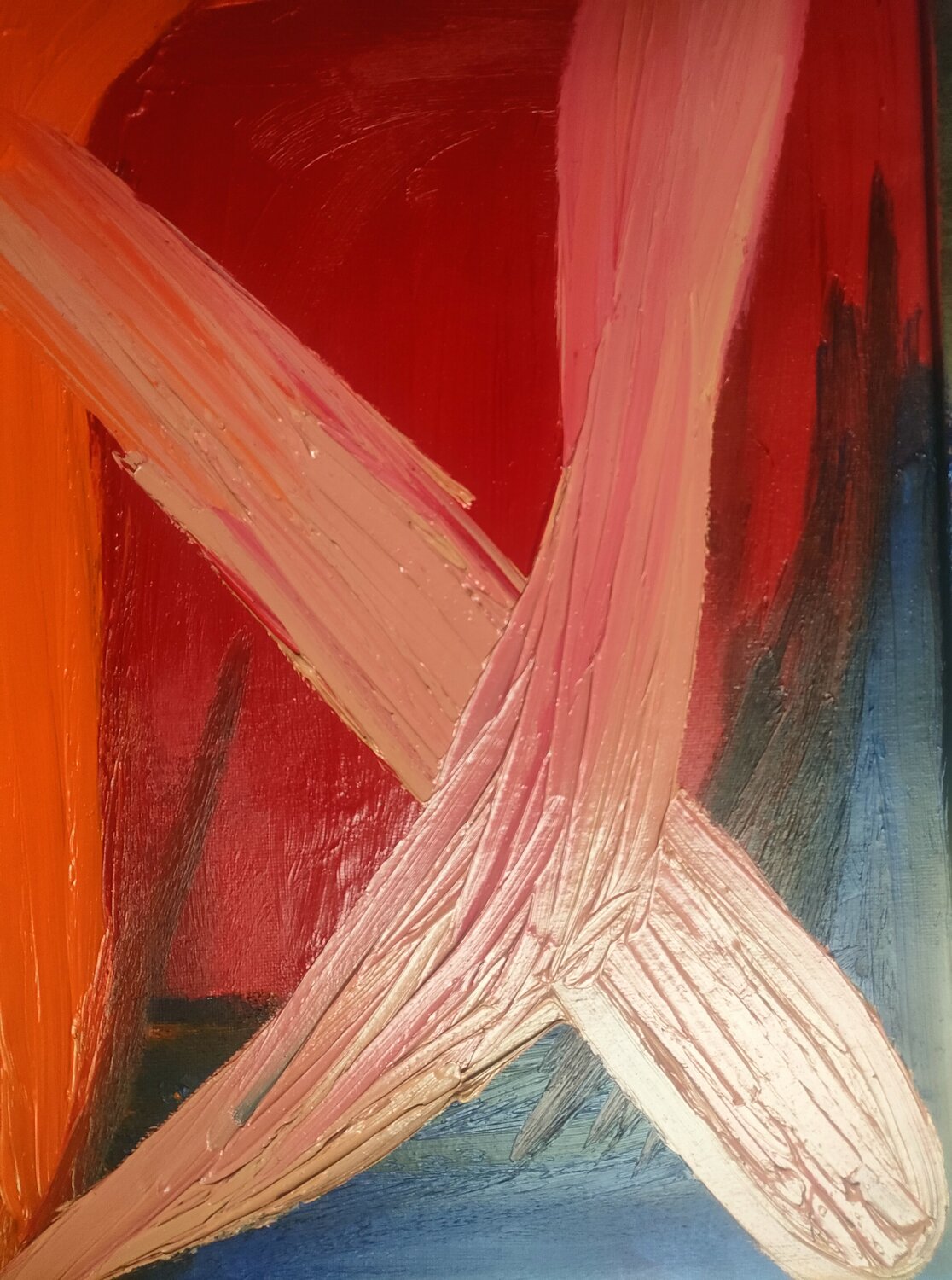 Abstract middle ages mallet Eduardo Vidal Original painting for sale
