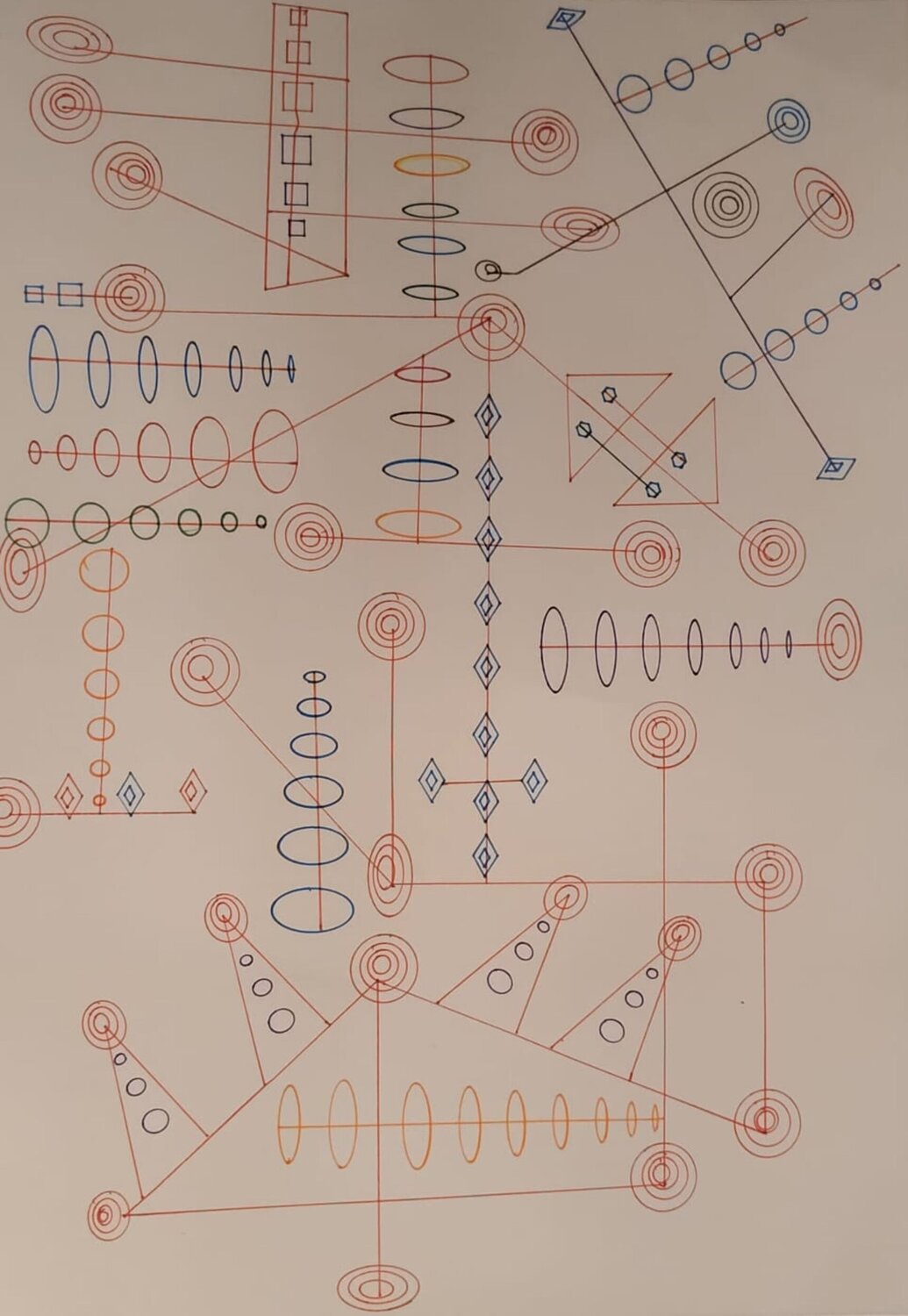 Frecuencia magnética Humana Eduardo Vidal Original painting for sale