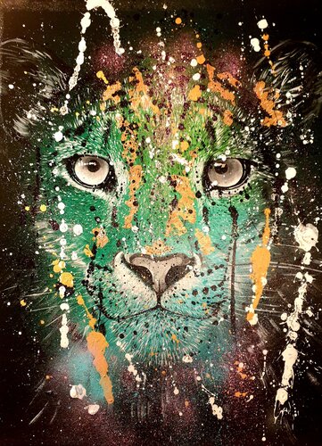 Panthera uncia by Rosie Tretter, Painting for Sale on Select