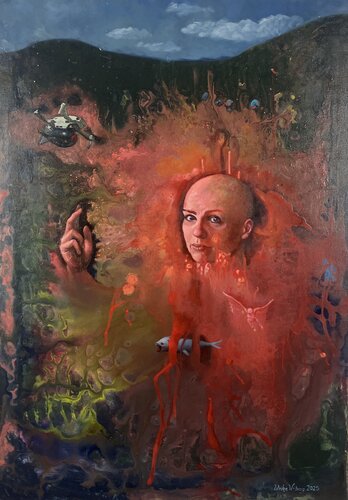 Salvatora mundi by Ulrika Westerberg, Painting for Sale on Select