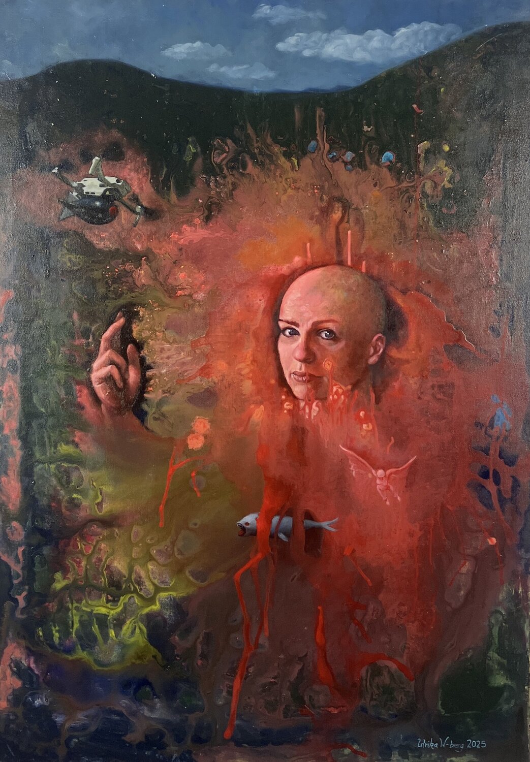 Salvatora mundi Ulrika Westerberg Original painting for sale