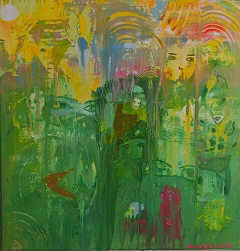In the Background by Amida G., Painting for Sale on Select