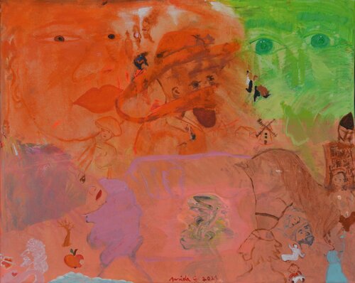 Inner struggles by Amida G., Painting for Sale on Select