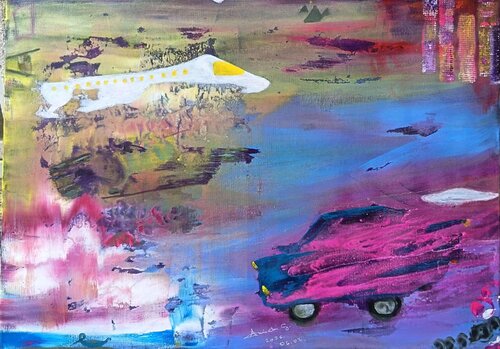 On Its Way by Amida G., Painting for Sale on Select
