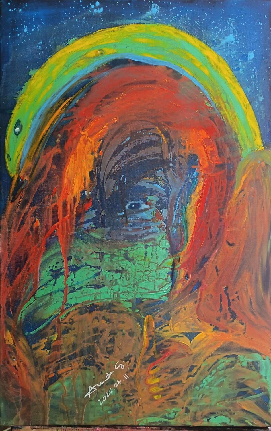Transformation Amida G. Original painting for sale