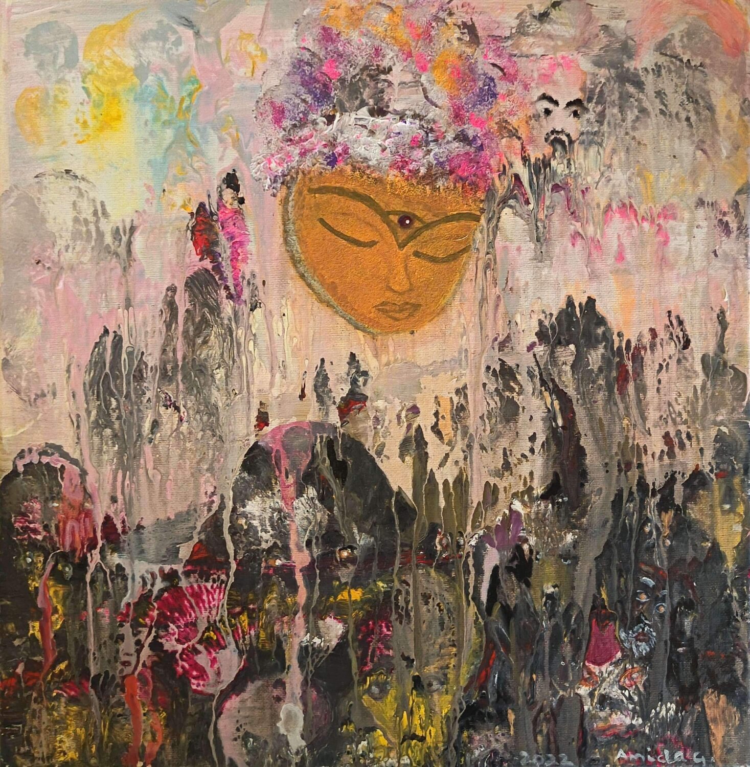 A Glimpse into the Subconscious Amida G. Original painting for sale