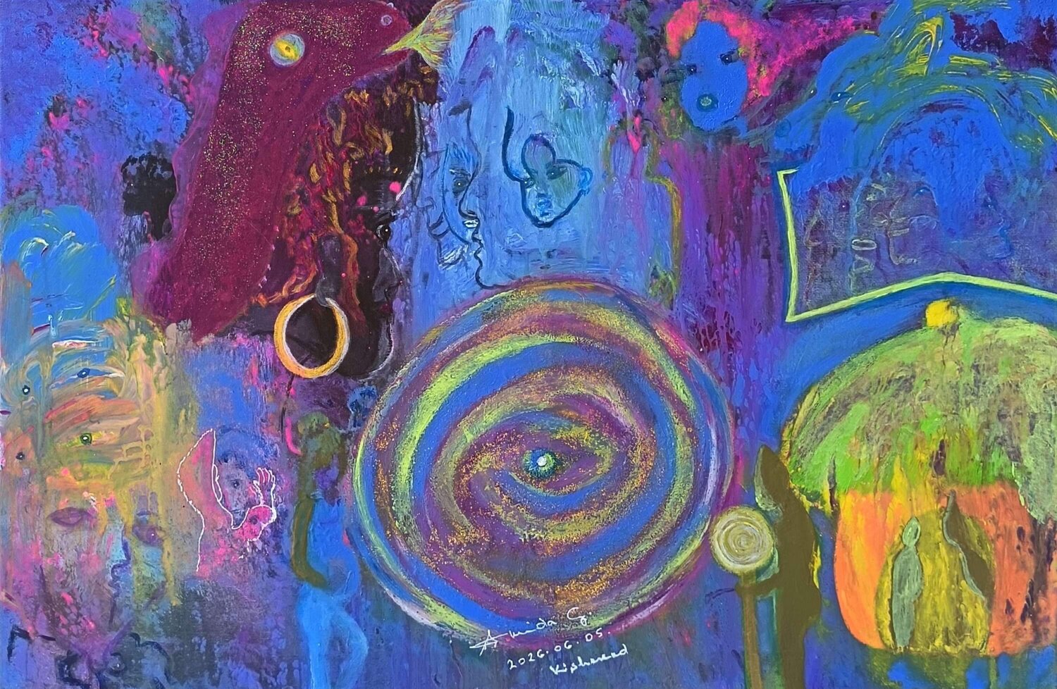 Inner Dilemma Amida G. Original painting for sale