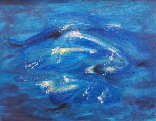 Marine Breathing by Eve Lorena Pimentel, Painting for Sale on Select
