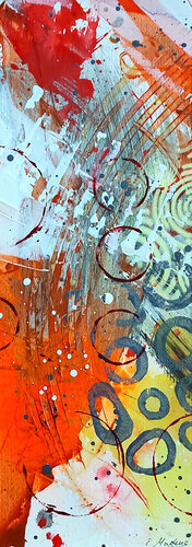 Sonne Im Herzen III by Ewa Martens, Painting for Sale on Select