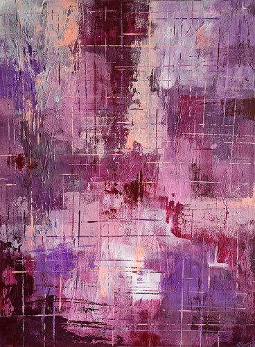 Lila Urbantraum by Ewa Martens, Painting for Sale on Select