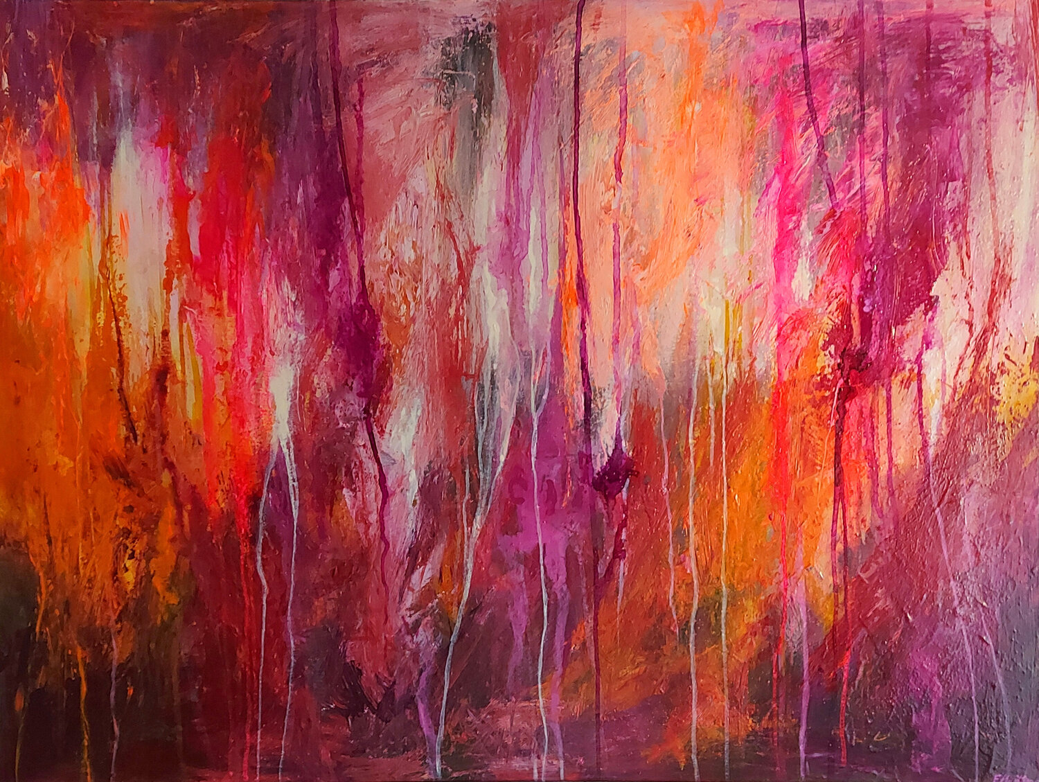 Lost In Paradise III Ewa Martens Original painting for sale