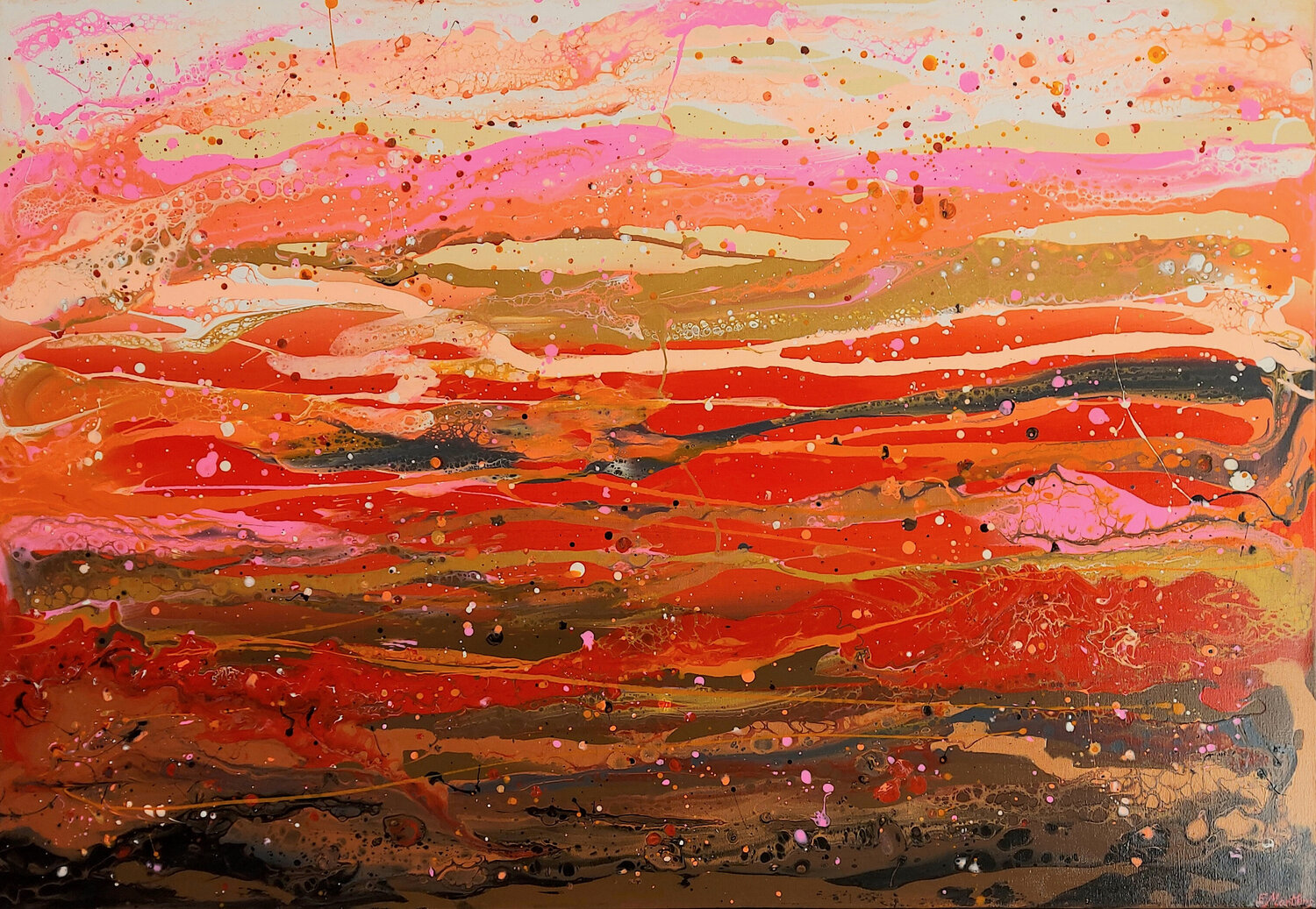 Let It Flow Ewa Martens Original painting for sale