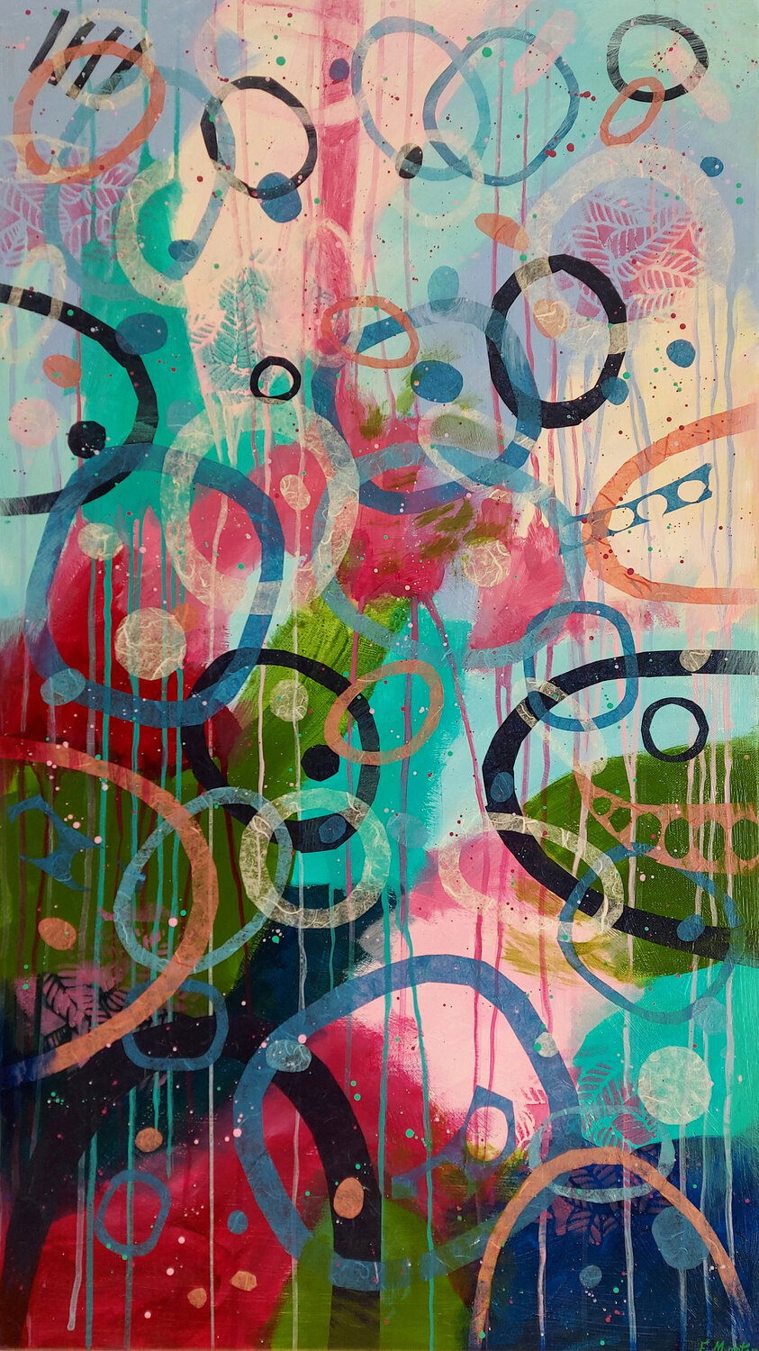 Himmlische Melodie VII Ewa Martens Original painting for sale