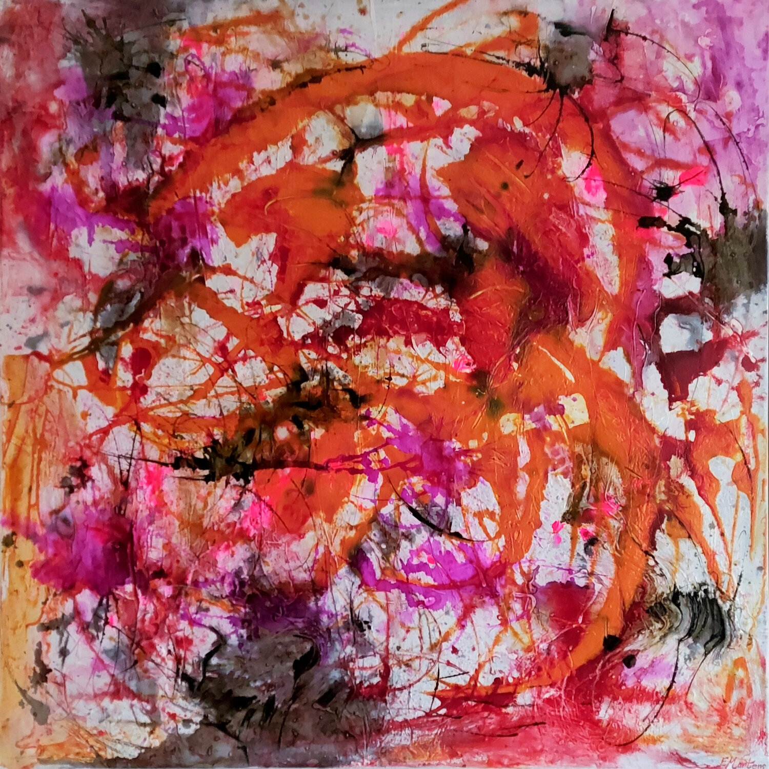 Slow Motion Dynamics Ewa Martens Original painting for sale