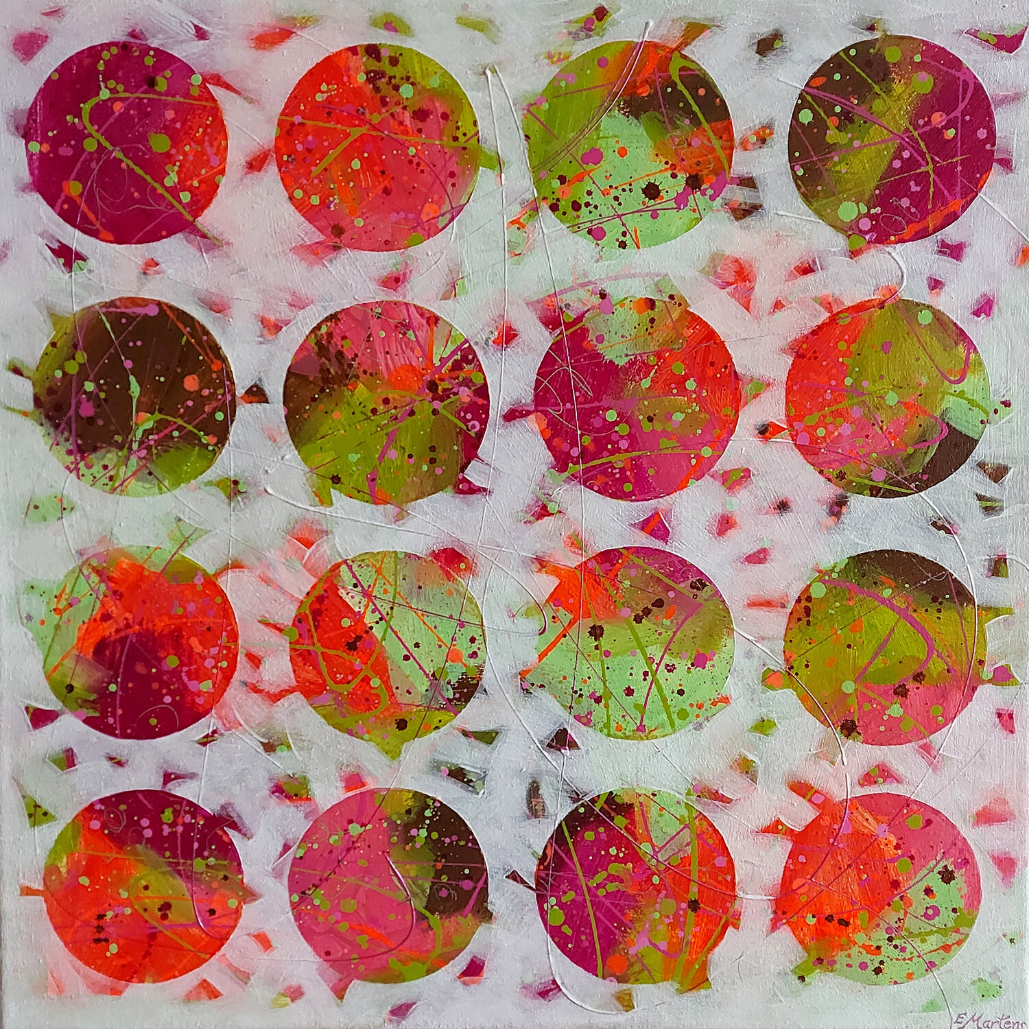 Camouflage XIII Ewa Martens Original painting for sale