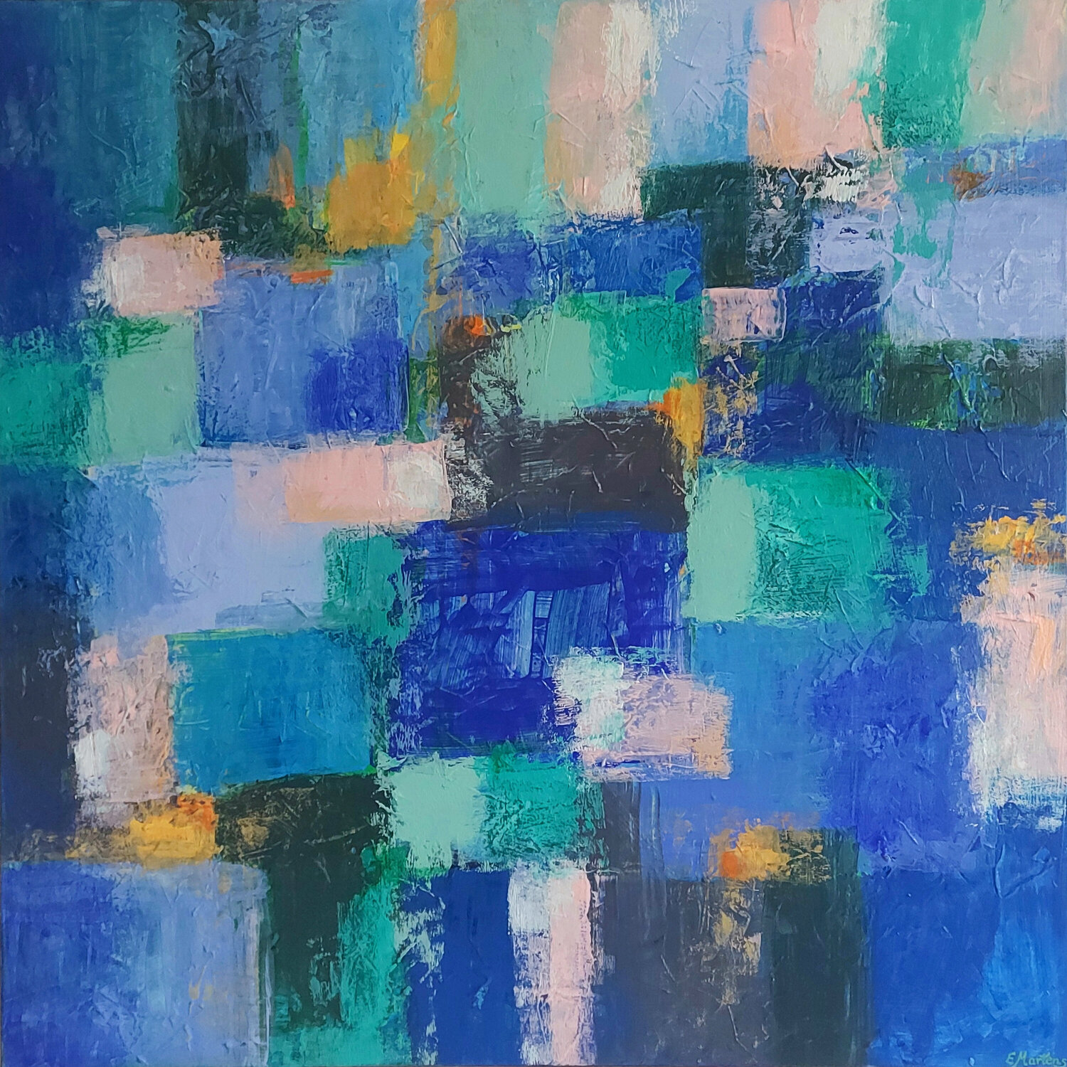 Grüne Harmonie Ewa Martens Original painting for sale