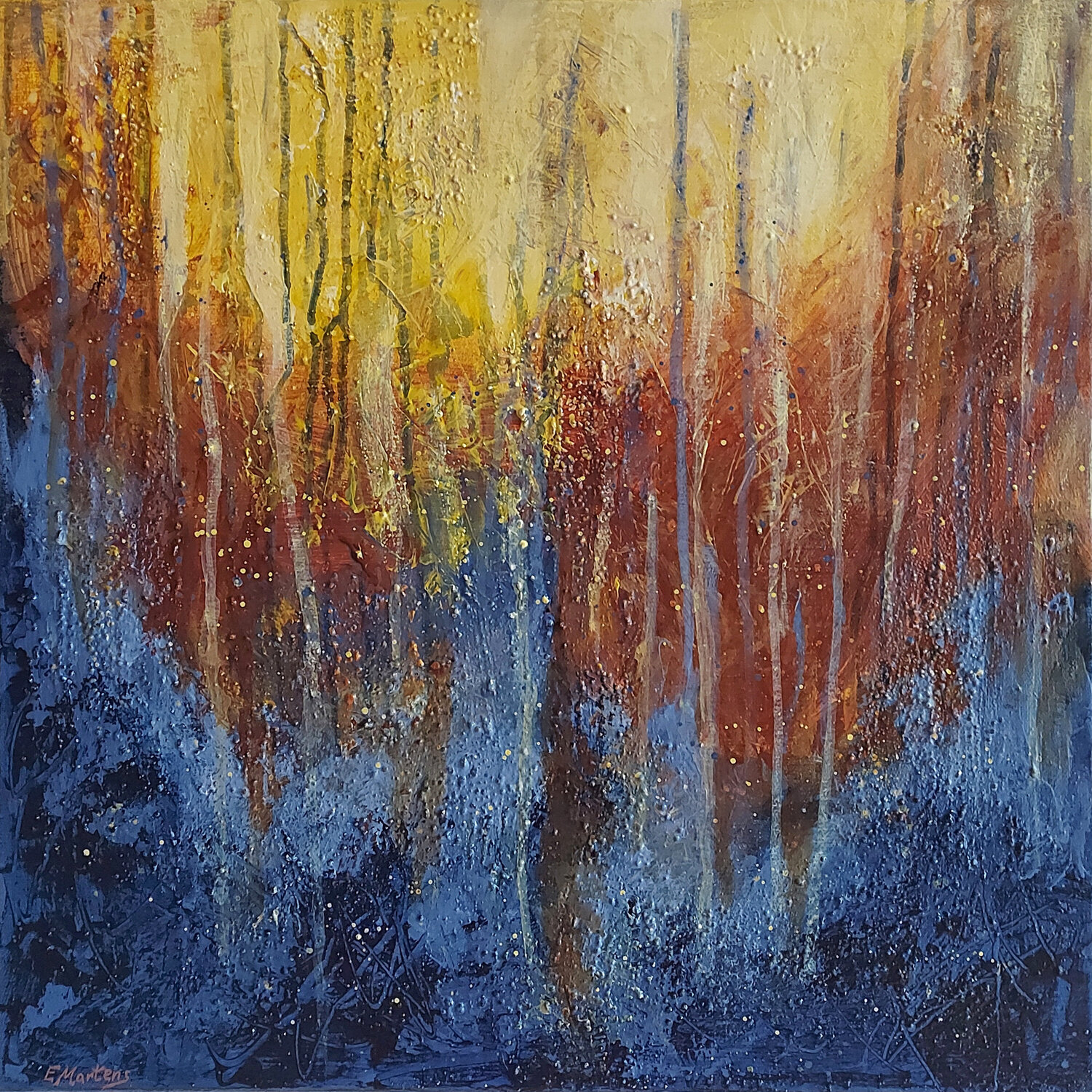 Lichtung II Ewa Martens Original painting for sale