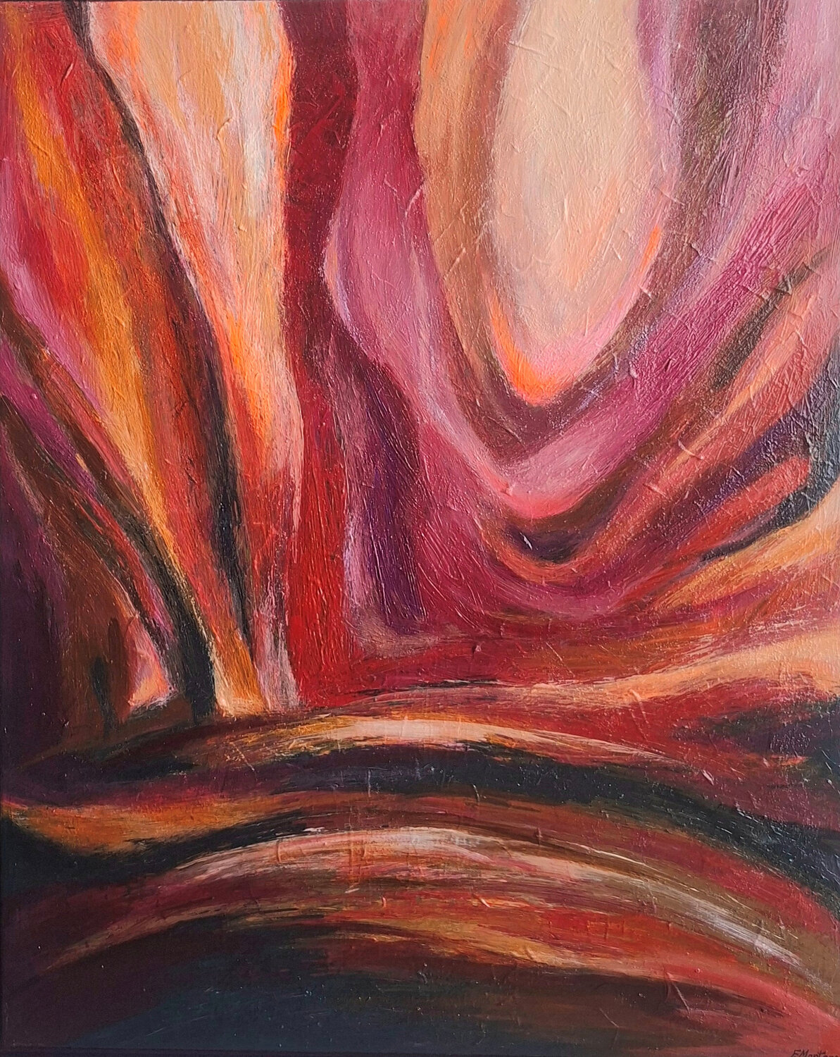Way To Your Heart Ewa Martens Original painting for sale