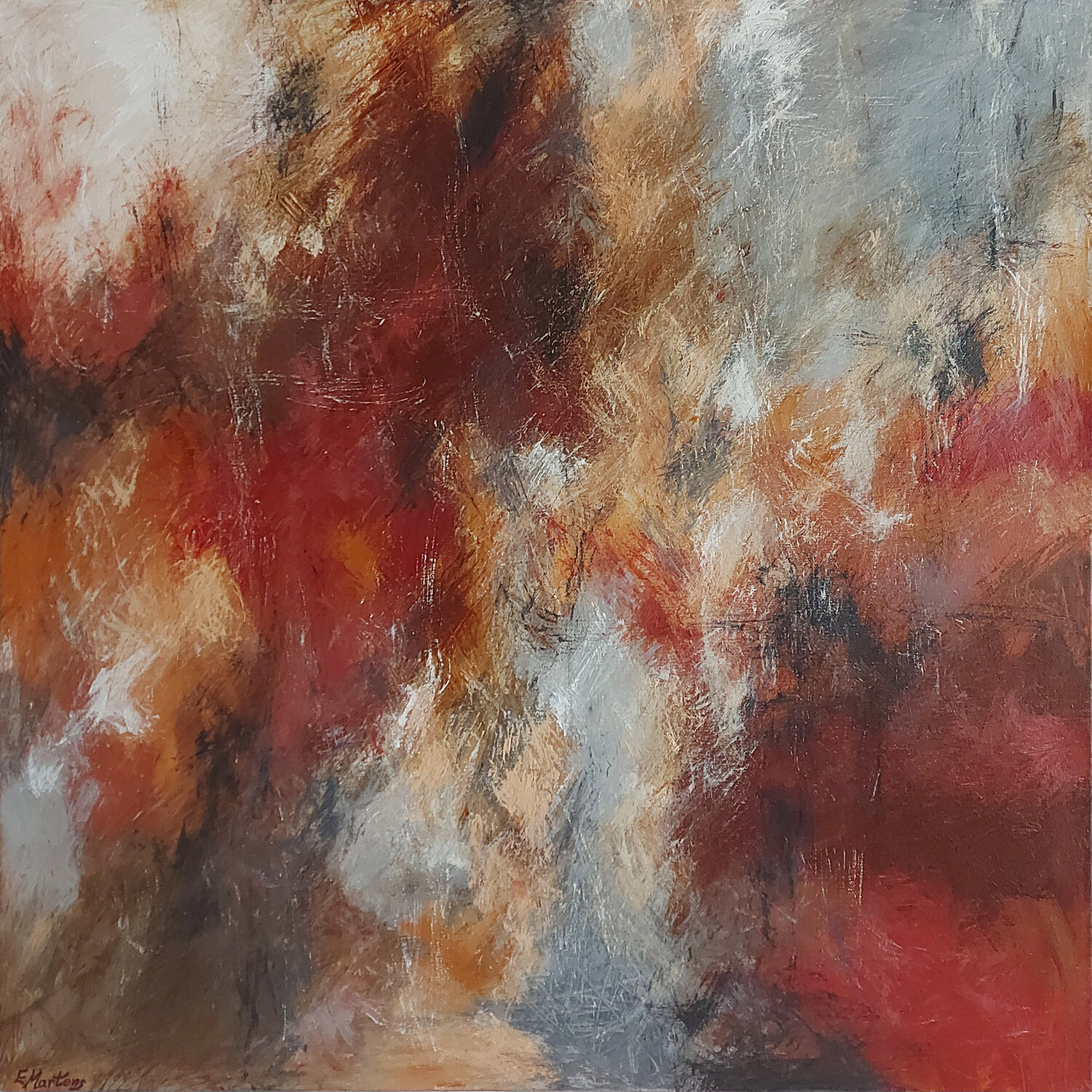 Herbstliche Impression Ewa Martens Original painting for sale