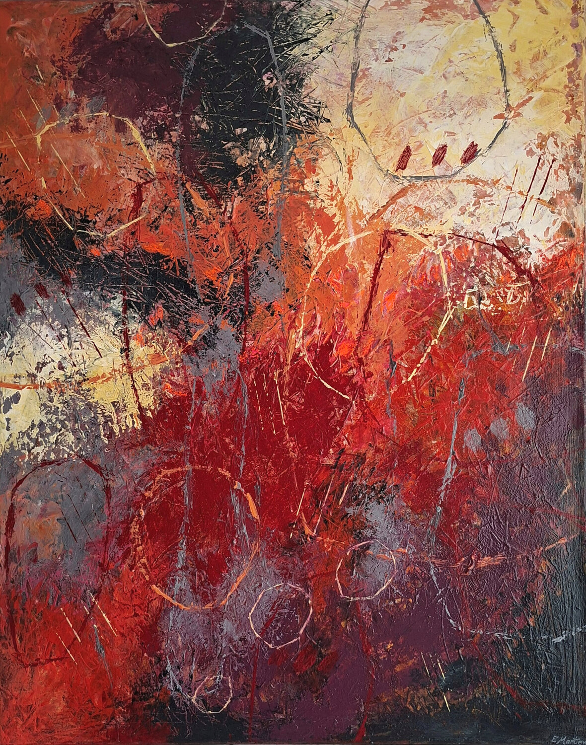 Wo Die Liebe Hinfällt Ewa Martens Original painting for sale