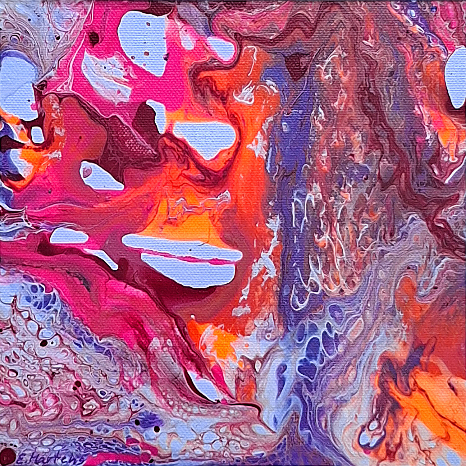 Neontraum Ewa Martens Original painting for sale