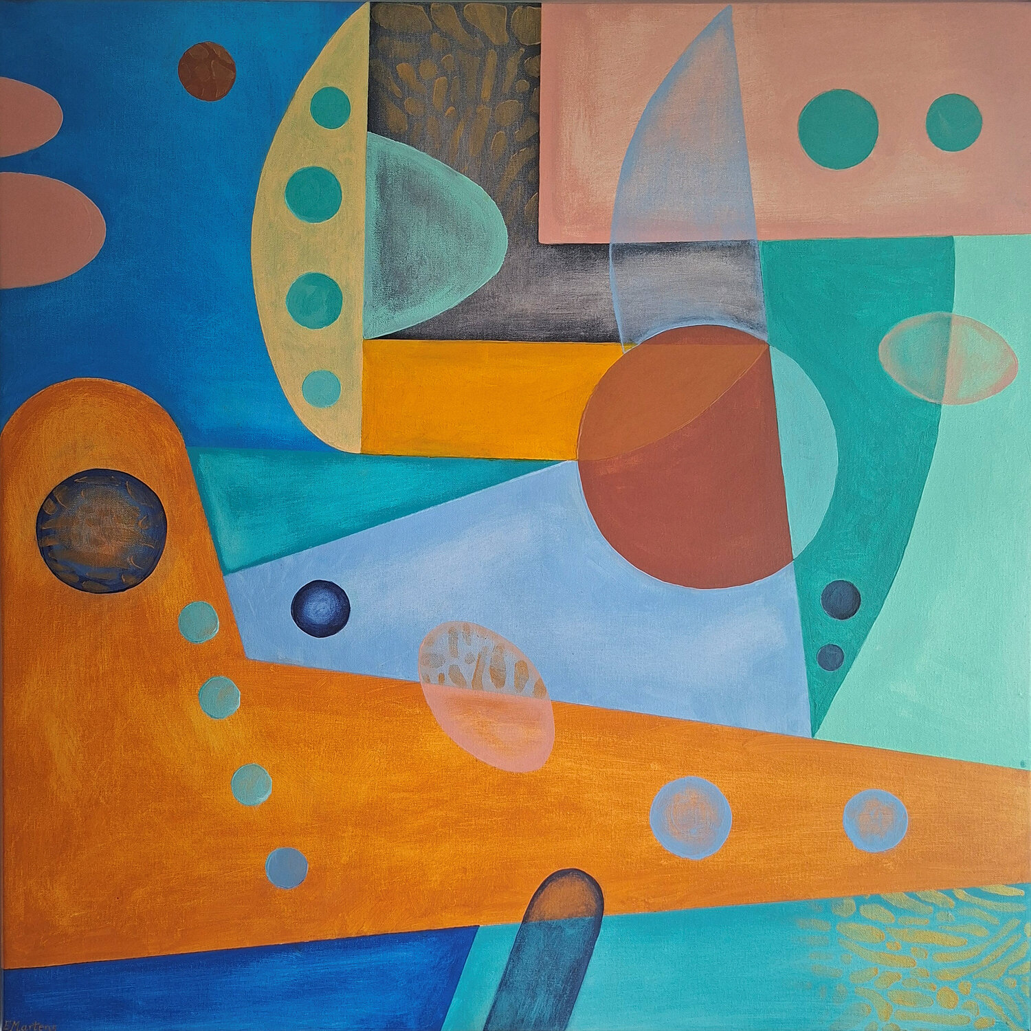 Bonbon Fabrik Ewa Martens Original painting for sale