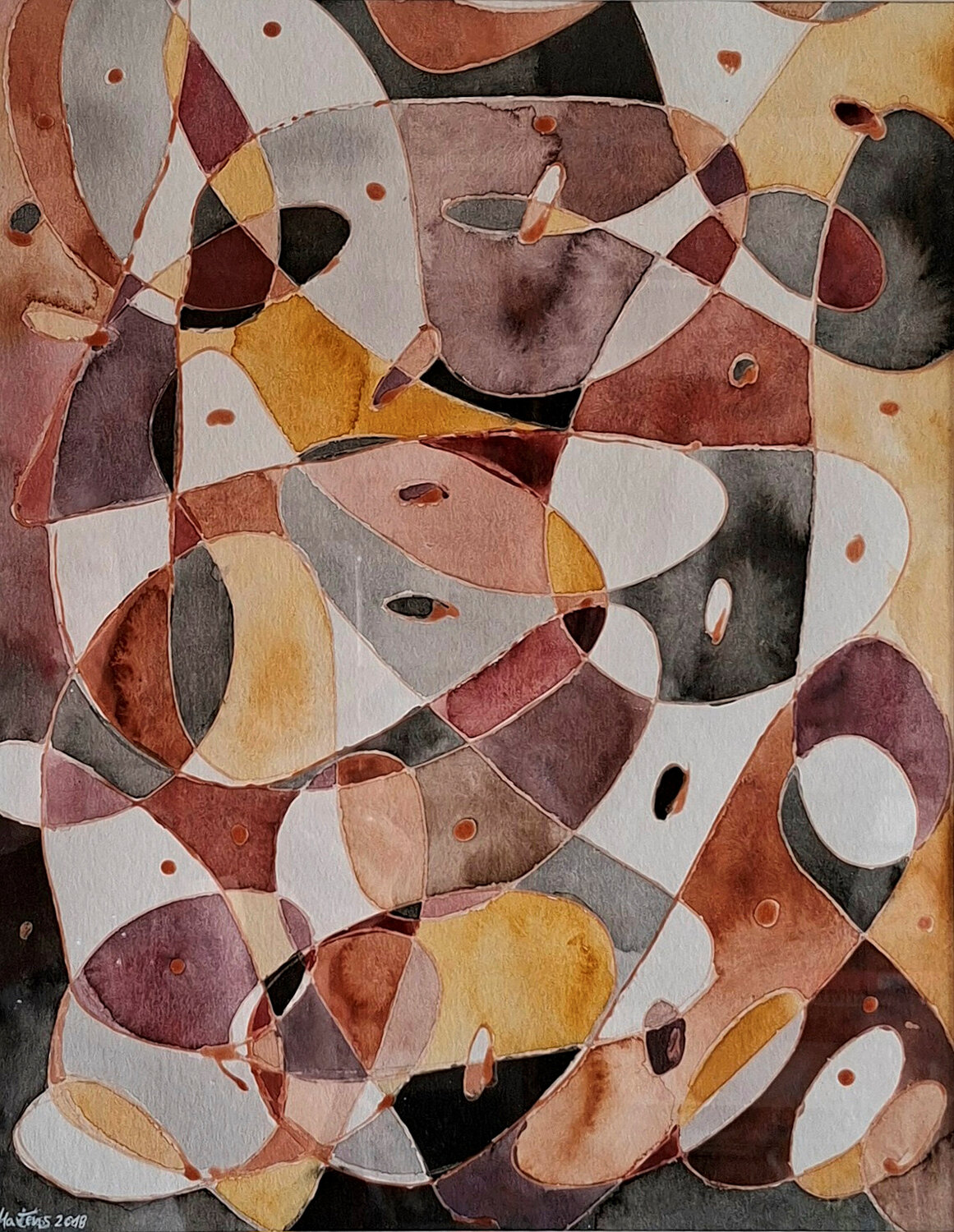 Joyfulness 9 Ewa Martens Original painting for sale