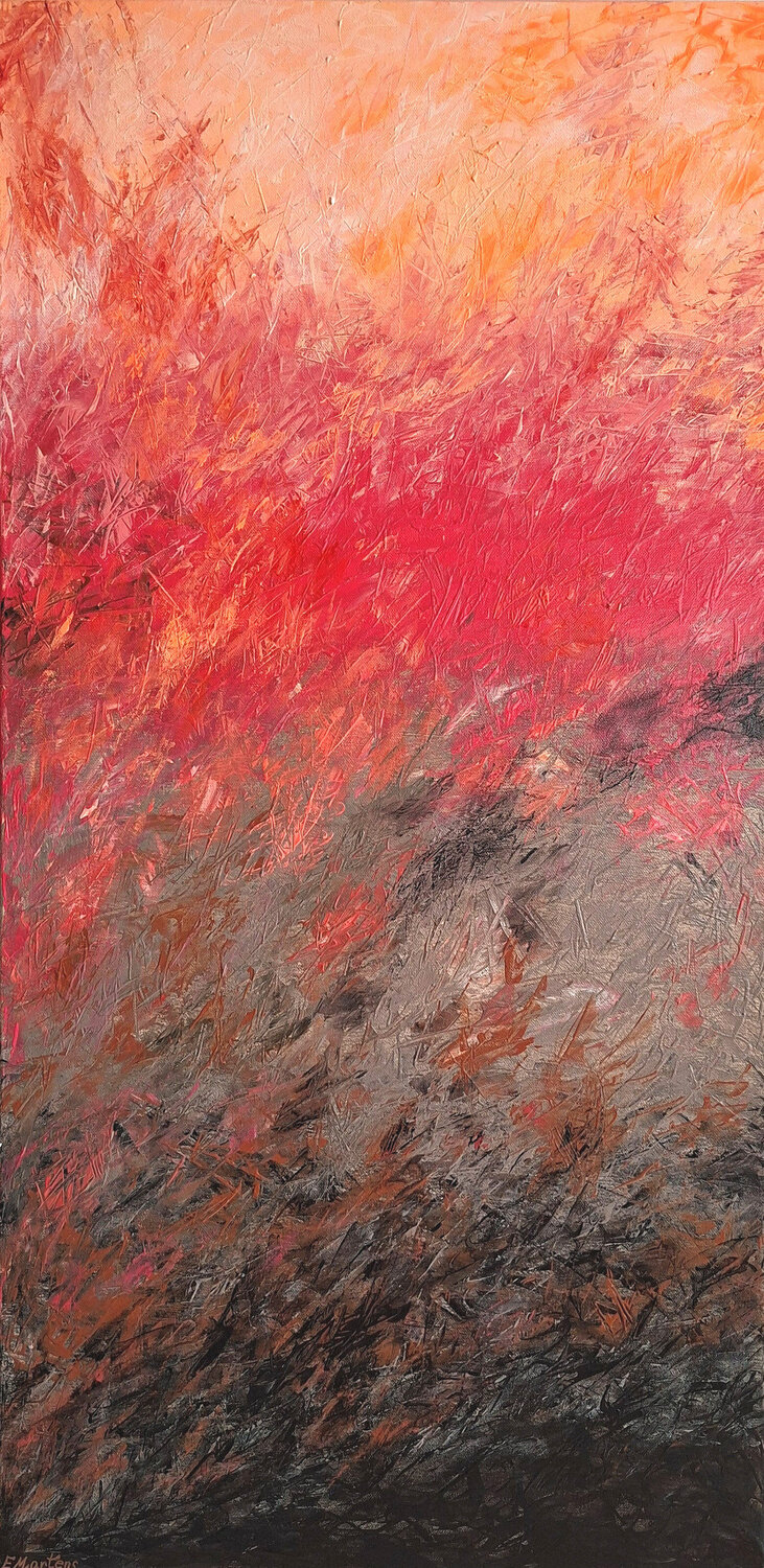 Deep Coral Ewa Martens Original painting for sale